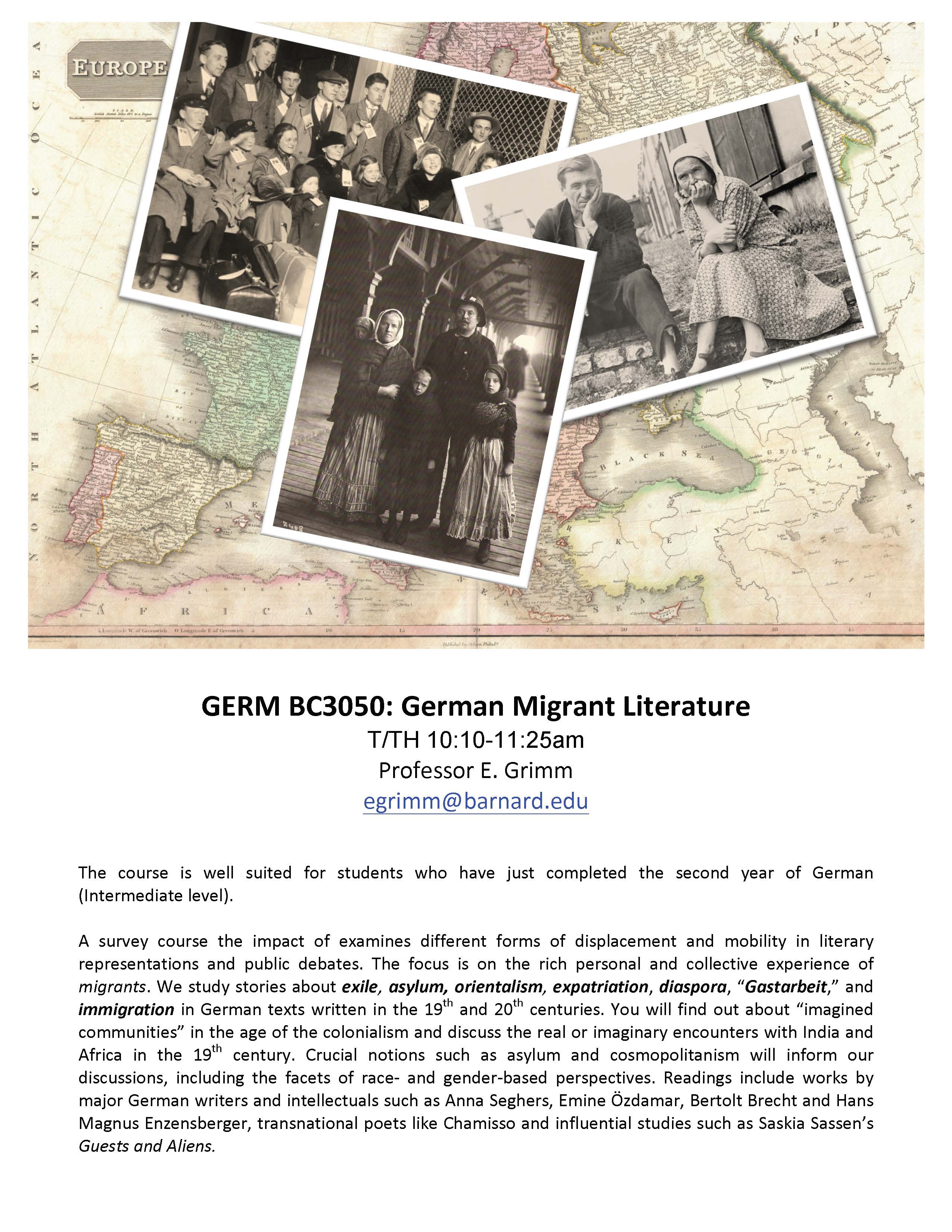 Course Offerings Barnard College